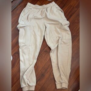 Beige Cargo Pants